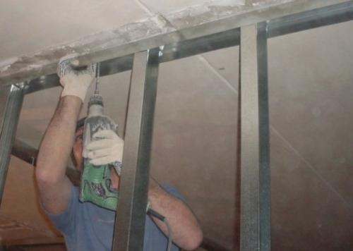 Сборка гардеробной из гипсокартона своими руками. 09