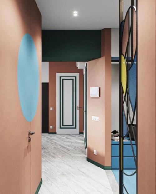 Яркая и красочная прихожая. 04