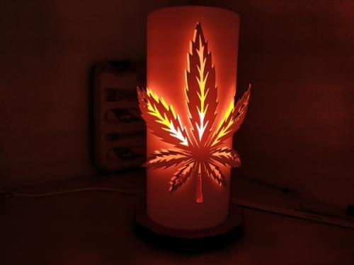 Ночник из пвх трубы на светодиодной лампочке. 01