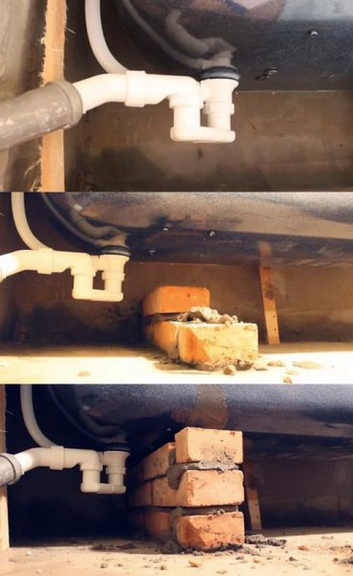 Установка чугунной ванны своими руками. 02