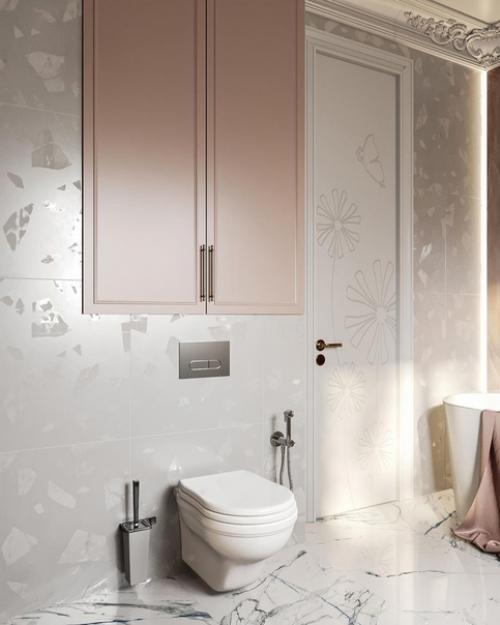 Ванная комната в нежной цветовой гамме. 06