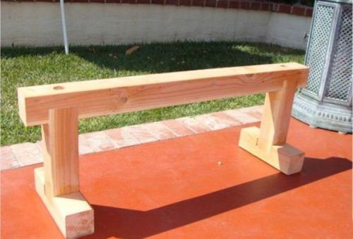 Гимнастическая скамья из дерева своими руками. 05