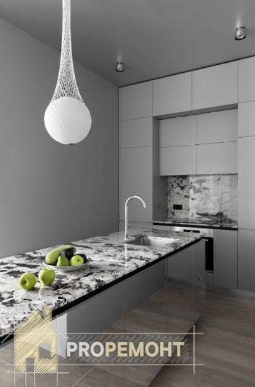 Очень стильный современный дизайн квартиры для молодой пары. 03