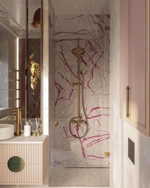 Ванная комната в нежной цветовой гамме. 05