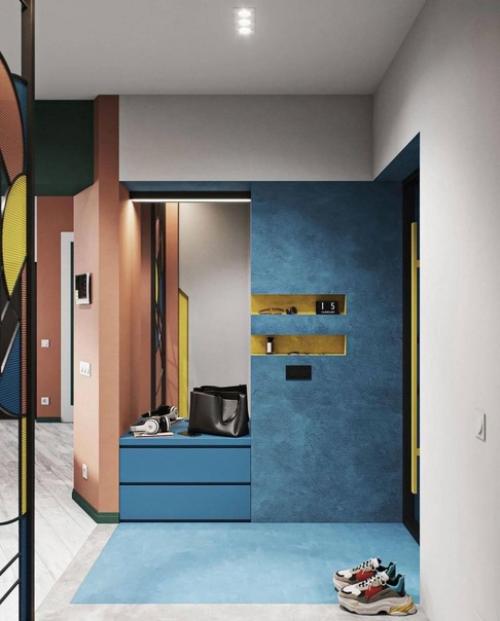 Яркая и красочная прихожая. 02