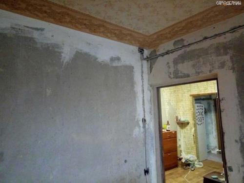 Решил заменить электрику в комнате. 06