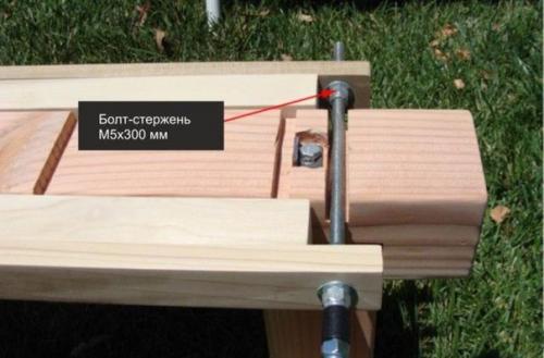 Гимнастическая скамья из дерева своими руками. 07