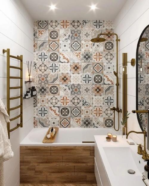 Очаровательная, нежная ванная комната. 03