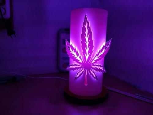 Ночник из пвх трубы на светодиодной лампочке. 04