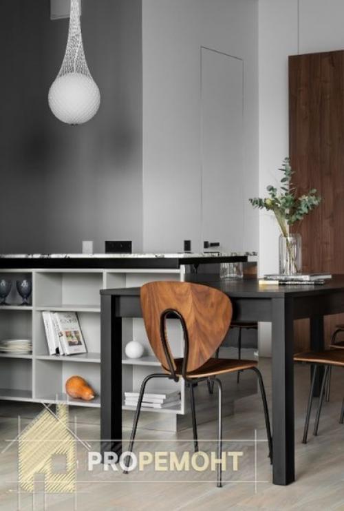 Очень стильный современный дизайн квартиры для молодой пары. 05