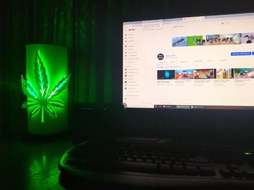 Ночник из пвх трубы на светодиодной лампочке. 03