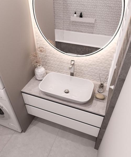 Раздельные ванная комната и санитарный узел. 02