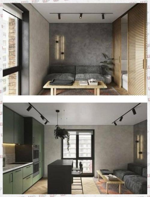 Проект квартиры - студии 27 кв. 02