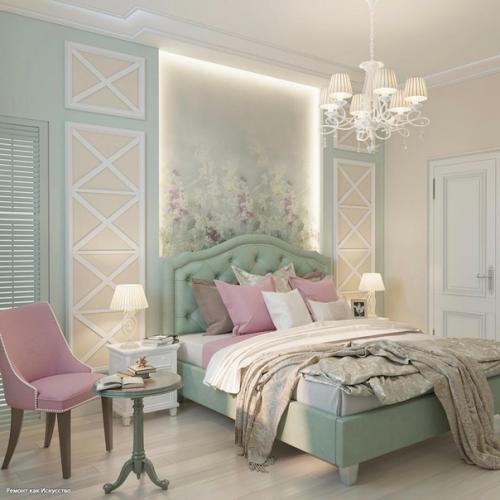 Дизайн - проект квартиры в очень нежной цветовой гамме. 02