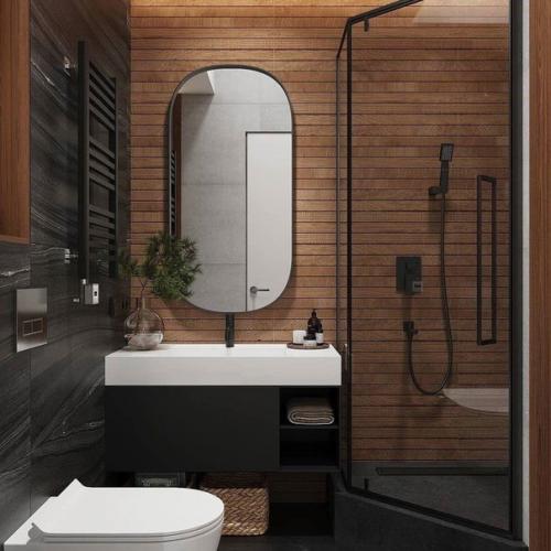 Ванная комната на цветовом контрасте. 01