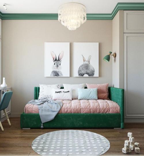 Замечательный проект детской комнаты для маленькой принцессы. 02