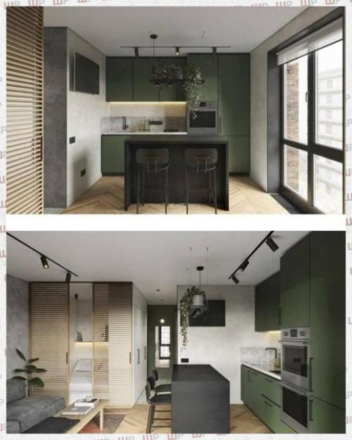 Проект квартиры - студии 27 кв. 01