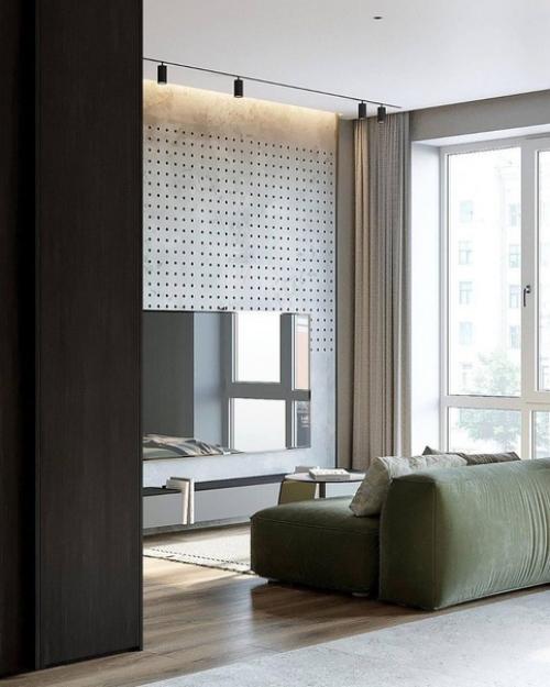 Интерьер квартиры в серых и бежевых тонах. 04