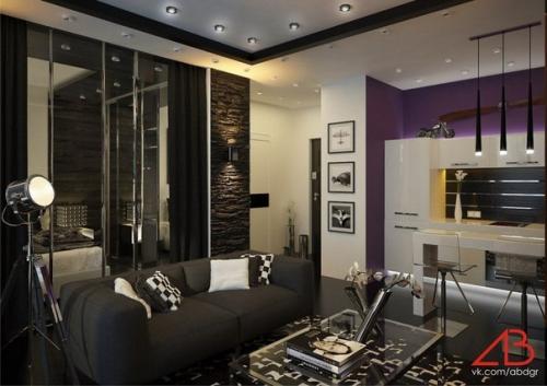 Холостяцкие апартаменты 1 к. кв. 02