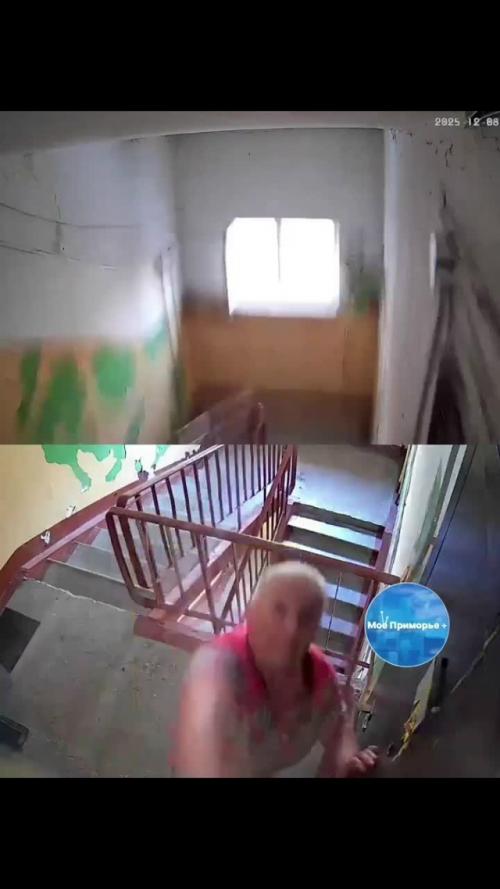 Во Владивостоке жители многоэтажки пожаловались на агрессивное поведение пожилой соседки. 01