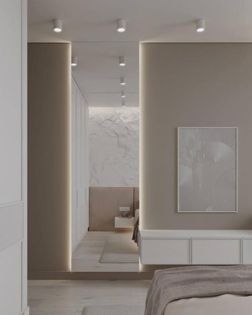 Вдохновляющая спальня в светло-бежевых тонах! 04