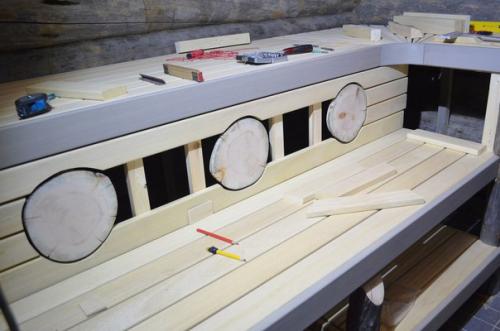 Полок для бани своими руками. 01