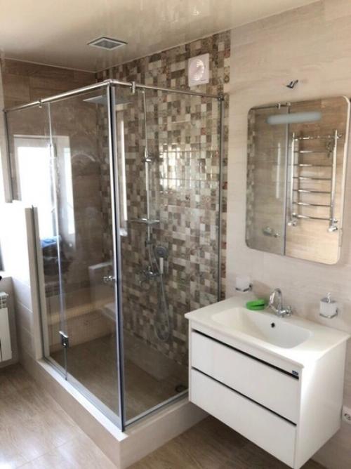 Ремонт в ванной закончил. 05