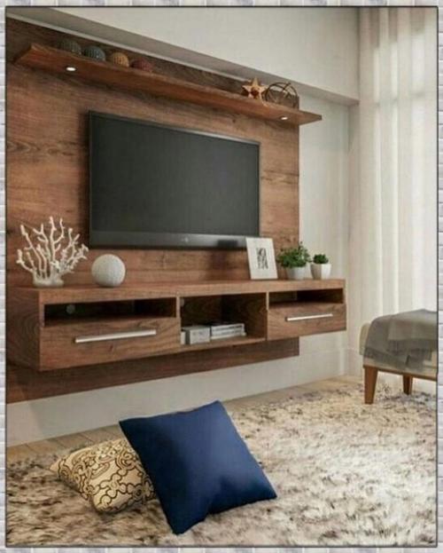 Стильные варианты. Оформления тв - зоны. 02