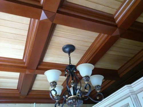 Еще одна наша работа кессонные потолки различного вида были изготовлены и смонтированы в верхнем услоне. 01