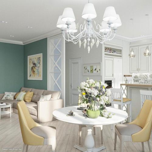 Дизайн - проект квартиры в очень нежной цветовой гамме. 04