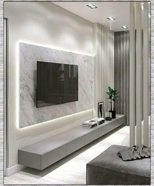 Стильные варианты. Оформления тв - зоны. 03