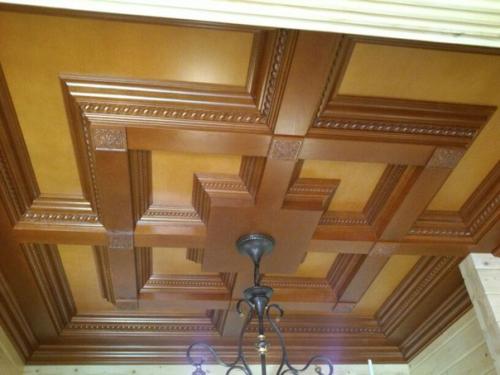 Еще одна наша работа кессонные потолки различного вида были изготовлены и смонтированы в верхнем услоне. 05