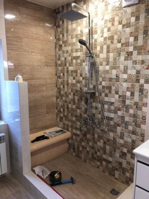 Ремонт в ванной закончил. 03