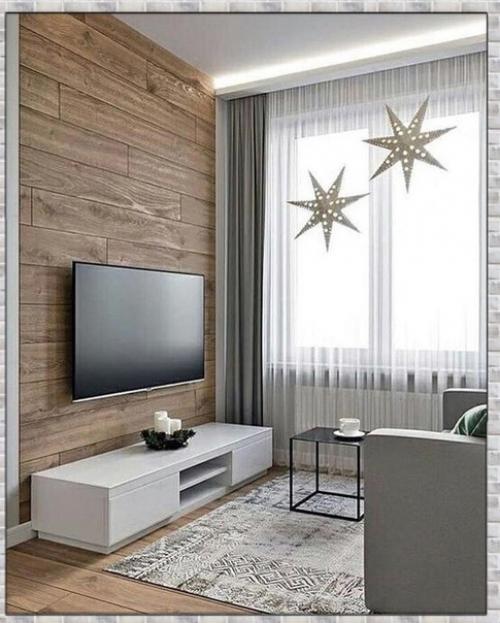 Стильные варианты. Оформления тв - зоны. 04