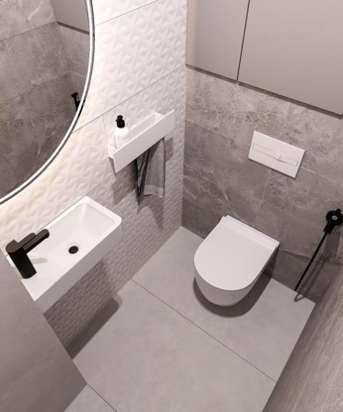 Раздельные ванная комната и санитарный узел. 03