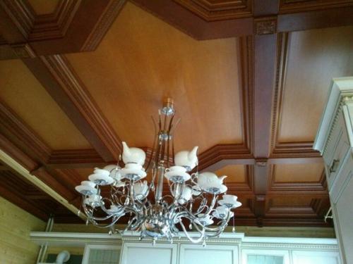 Еще одна наша работа кессонные потолки различного вида были изготовлены и смонтированы в верхнем услоне. 08