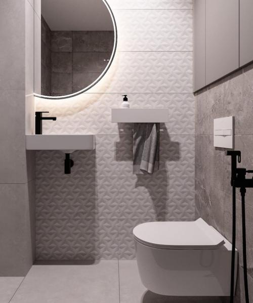 Раздельные ванная комната и санитарный узел. 04