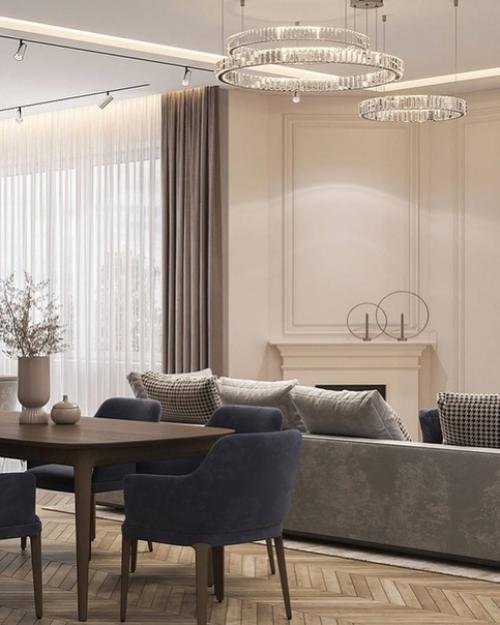 Интерьер загородного дома для постоянного проживания. 02