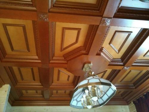 Еще одна наша работа кессонные потолки различного вида были изготовлены и смонтированы в верхнем услоне. 02