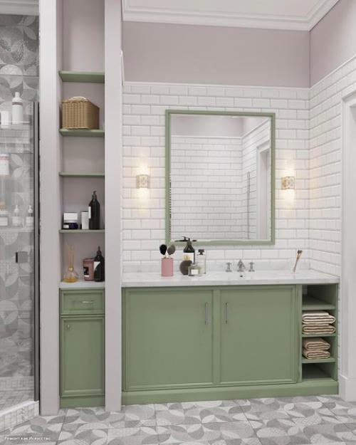 Дизайн - проект квартиры в очень нежной цветовой гамме. 06