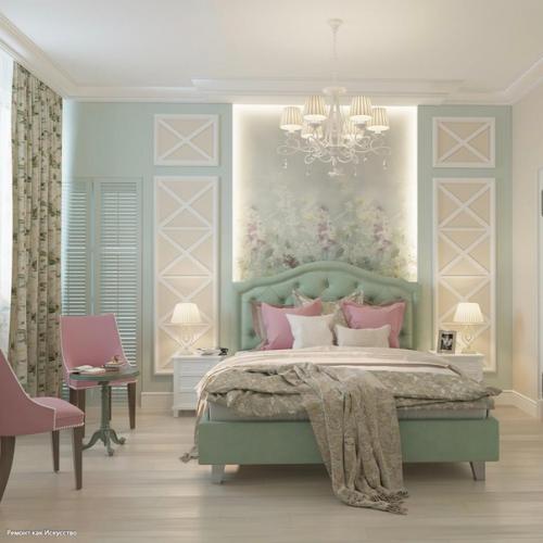 Дизайн - проект квартиры в очень нежной цветовой гамме. 01