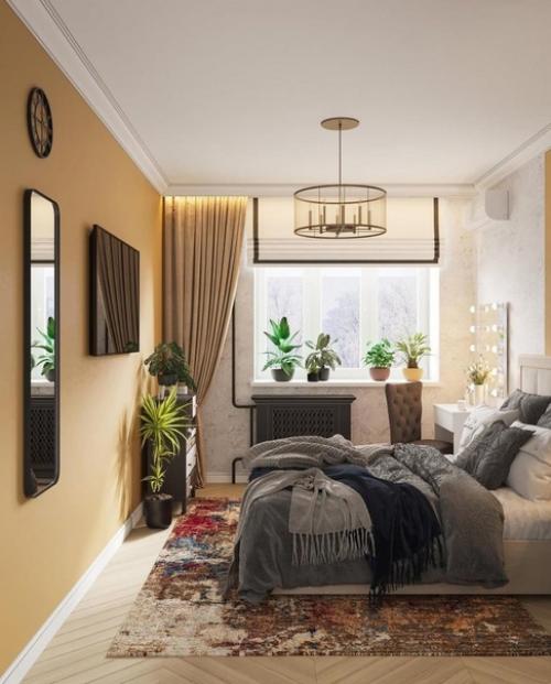 Необычный дизайн. Для уютной спальни. 01