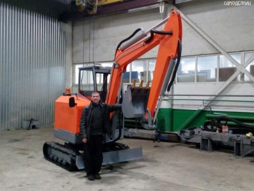 Вот такой мини экскаватор своими руками. 06