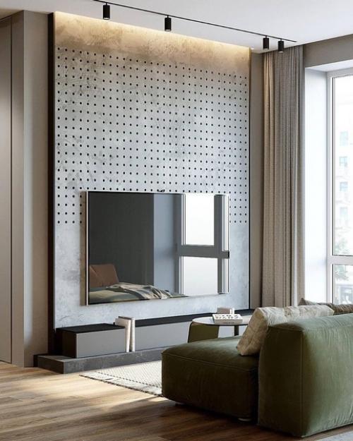 Интерьер квартиры в серых и бежевых тонах. 03