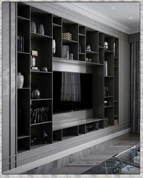 Стильные варианты. Оформления тв - зоны. 01