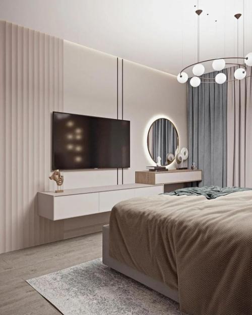 Замечательный дизайн - проект спальни. 01