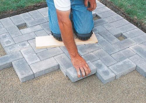 Как класть брусчатку. 05