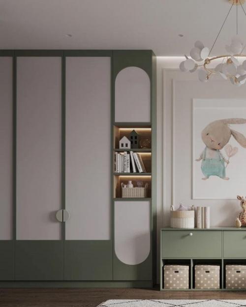 Красивый и нежный дизайн - проект детской комнаты. 03