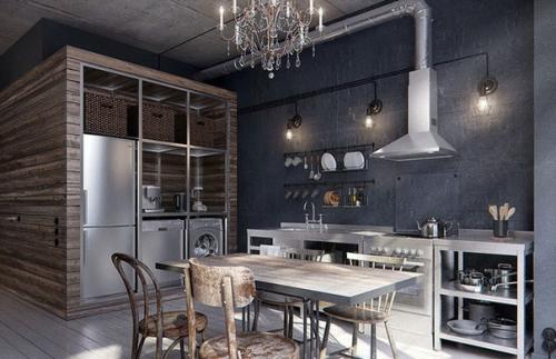 Пожалуй, ни один интерьер в стиле лофт или хай - тек не обходится без металлических акцентов. 03