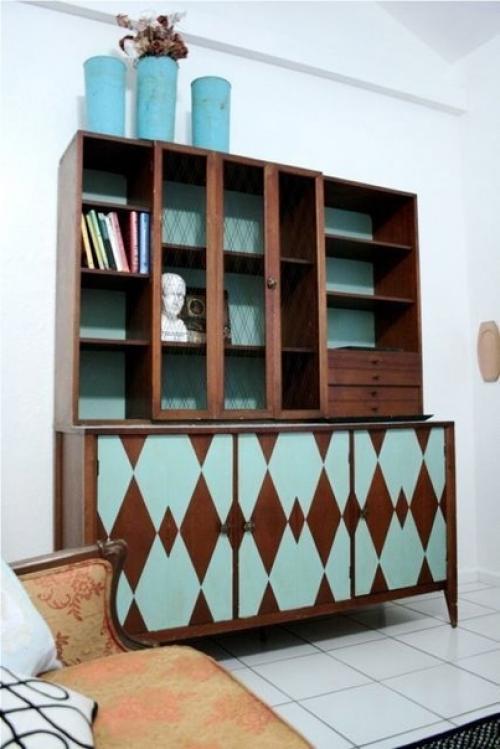 Идеи по перекрашиванию мебели середины прошлого века. 05